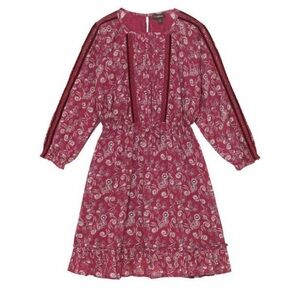 Velveteen imma dress - berry